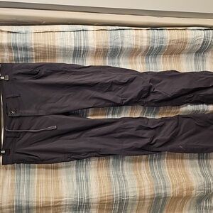 Prana Women's Charcoal Colored Hiking Convertible Roll -Up Pants